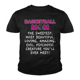 Basketball Mom Awesome For Mother Sport V2 Youth T-shirt - Thegiftio UK