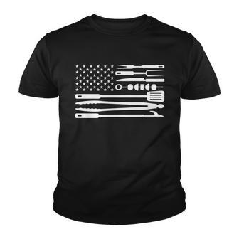 Bbq Tools American Flag Youth T-shirt - Thegiftio UK