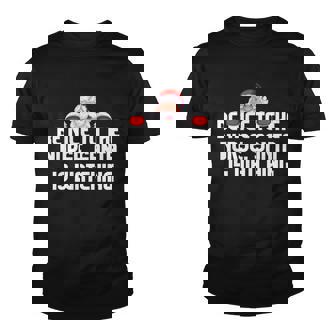 Be Nice To The Nurse Santa Is Watching Tshirt Youth T-shirt - Monsterry