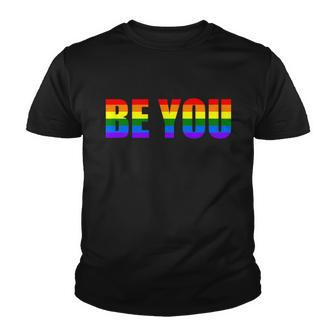 Be You Lgbt Flag Gay Pride Month Transgender Lgbt Pride Graphic Design Printed Casual Daily Basic Youth T-shirt - Thegiftio UK