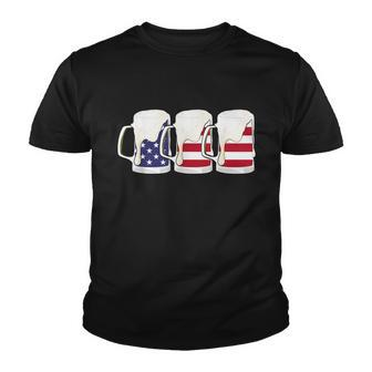 Beer American Flag Shirt 4Th Of July Men Women Merica Usa Youth T-shirt - Monsterry