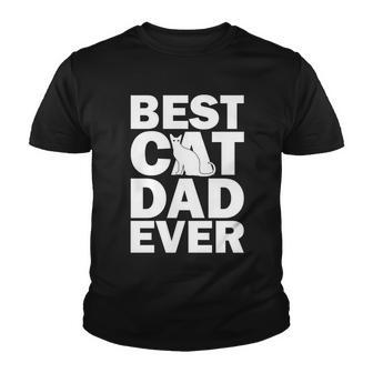 Best Cat Dad Ever Tshirt Youth T-shirt - Monsterry UK