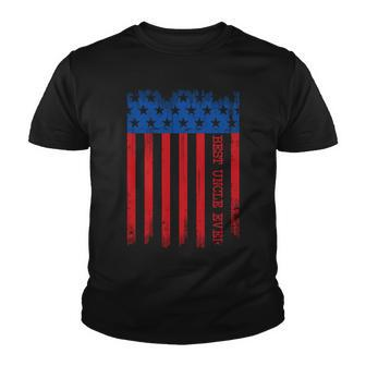 Best Uncle In America Flag Tshirt Youth T-shirt - Monsterry
