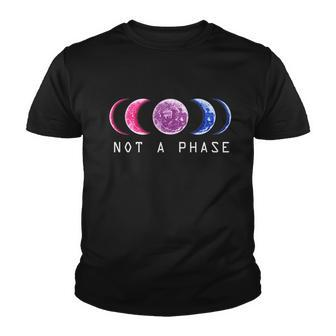 Bi Pride Not A Phase Bisexual Pride Moon Lgbt V2 Youth T-shirt - Monsterry AU