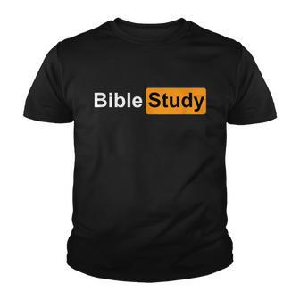 Bible Study Hub Logo Funny Sarcastic Adult Humor Youth T-shirt - Monsterry UK