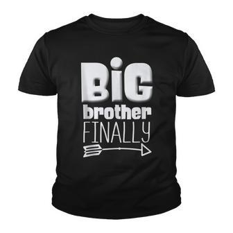 Big Brother Finally Big Bro Gamer Promoted Son Youth T-shirt - Thegiftio UK