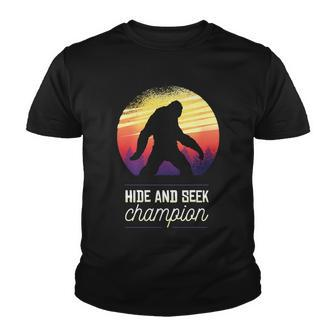 Big Foot Hide And Seek Champion Youth T-shirt - Monsterry DE