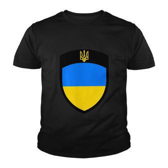 Big Tactical Shield 5 11 Stand With Ukraine Volodymyr Zelenskyy Trident Military Youth T-shirt - Monsterry