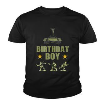 Birthday Army Party Army Decorations Boys Birthday Party Graphic Design Printed Casual Daily Basic Youth T-shirt - Thegiftio UK