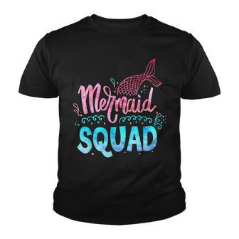 Birthday Mermaid Squad Girls Matching Family Princess V2 Youth T-shirt - Seseable