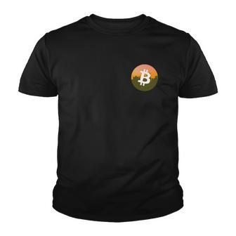 Bitcoin Skyline Front And Back Youth T-shirt - Thegiftio UK