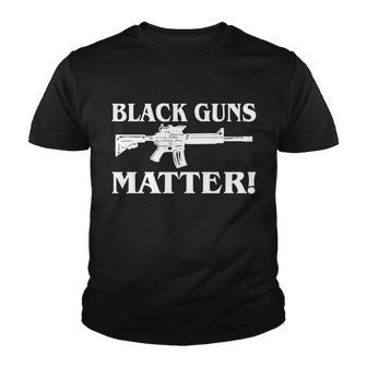 Black Guns Matter Ar-15 2Nd Amendment Tshirt Youth T-shirt - Monsterry DE