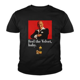 Black Velvet Whiskey Telly Savalas Youth T-shirt - Monsterry UK