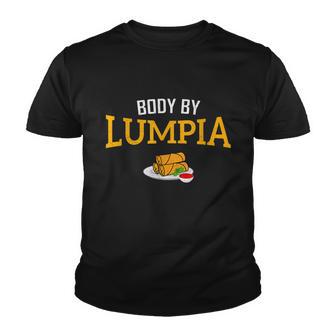 Body By Lumpia Funny Food Pinoy Filipino Youth T-shirt - Thegiftio UK