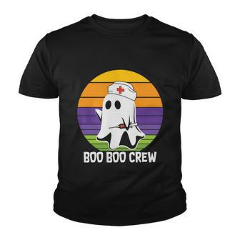 Boo Boo Crew Boo Nurse Halloween Quote Youth T-shirt - Monsterry