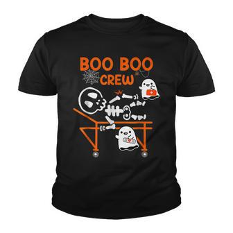 Boo Boo Crew Ghost Doctor Paramedic Emt Nurse Halloween Youth T-shirt - Seseable