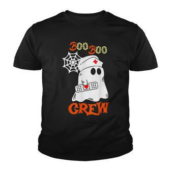 Boo Boo Crew Nurse Funny Ghost Halloween Nurse V2 Youth T-shirt - Seseable