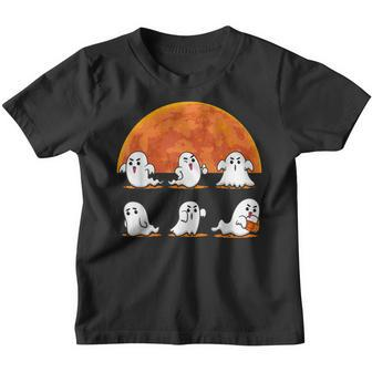 Boo Ghost Crossing The Road Halloween 2022 Funny Youth T-shirt - Thegiftio UK