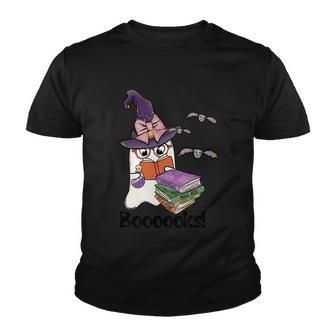 Boooooks Ghost Funny Halloween Quote V2 Youth T-shirt - Monsterry