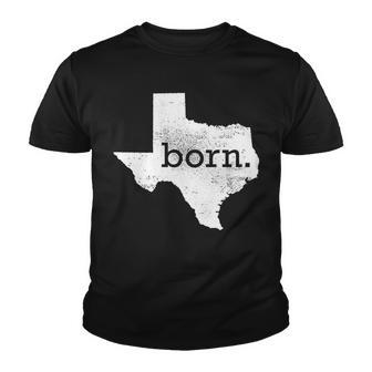 Born In Texas Home Youth T-shirt - Monsterry