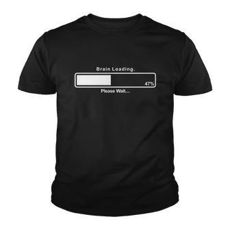 Brain Loading Funny Gamer Computer Geek Funny Youth T-shirt - Monsterry