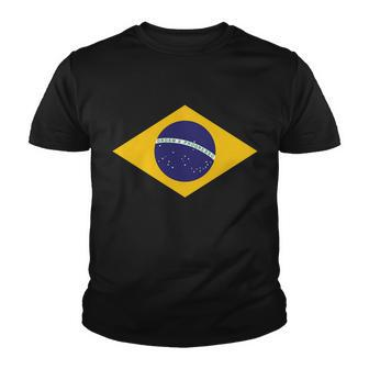 Brazil National Flag Youth T-shirt - Monsterry