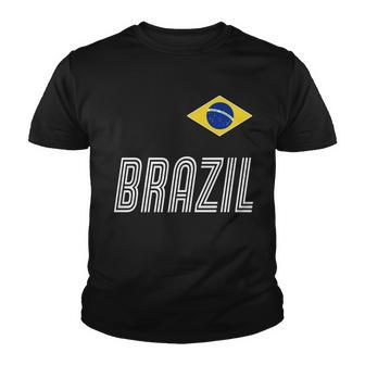 Brazil Soccer Team Jersey Flag Youth T-shirt - Monsterry DE