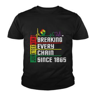 Breaking Every Chain Since 1865 Juneteenth Youth T-shirt - Monsterry UK