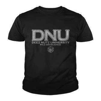 Broscience Deez Nutz University PhD Alumni Youth T-shirt - Monsterry AU