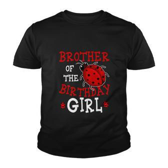Brother Of The Birthday Girl Ladybug Bday Party Youth T-shirt - Monsterry AU