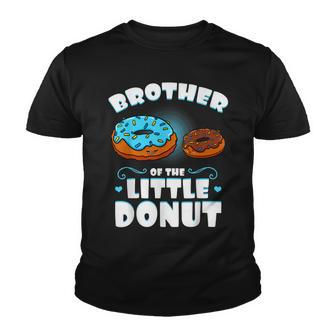 Brother Of The Little Donut Gender Reveal Announcement Youth T-shirt - Thegiftio UK