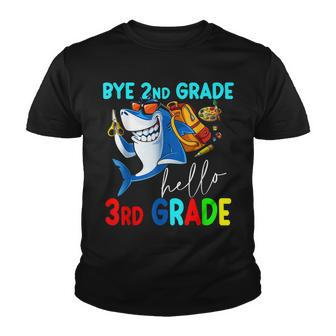 Bye 2Nd Grade Hello 3Rd Grade Back To School Kids Youth T-shirt - Seseable
