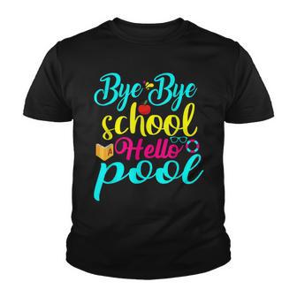 Bye Bye School Hello Pool Summer Bamboo Suffer Youth T-shirt - Thegiftio UK