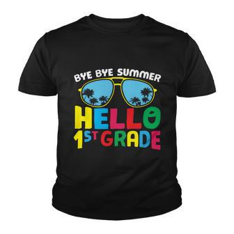 Bye Bye Summer Hello 1St Grade Back To School Youth T-shirt - Monsterry