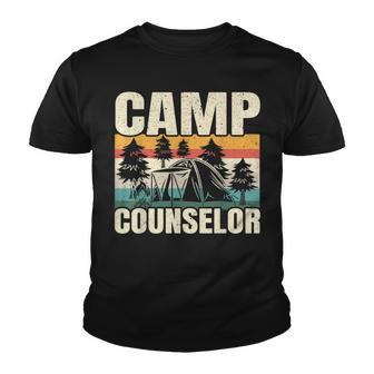 Camp Counselor For A Funny Camper Summer Camp Director Youth T-shirt - Thegiftio UK