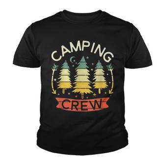 Camp Family Camping Trip Camper Matching Group Camping Crew Youth T-shirt - Thegiftio UK