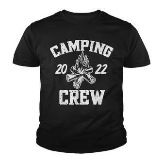 Camper Road Trip Family Matching Group Camping Crew 2022 V3 Youth T-shirt - Thegiftio UK