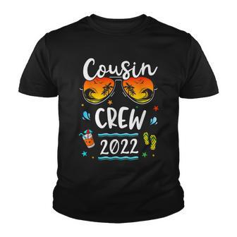 Camping Picnic Cousin Crew 2022 Summer Vacation Sunglasses Youth T-shirt - Thegiftio UK