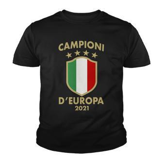 Campioni Deuropa 2021 Italia Italy Soccer Tshirt Youth T-shirt - Monsterry DE