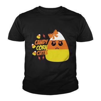 Candy Corn Cutie Halloween Quote V2 Youth T-shirt - Monsterry UK