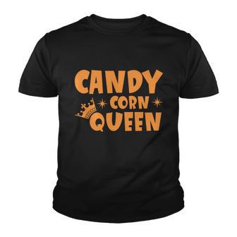 Candy Corn Queen Funny Halloween Quote Youth T-shirt - Monsterry