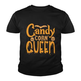 Candy Corn Queen Halloween Quote Youth T-shirt - Monsterry