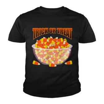 Candy Corn Trick Or Treat Halloween Tshirt Youth T-shirt - Monsterry