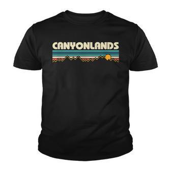 Canyonlands National Park Retro Sunset Youth T-shirt - Thegiftio UK