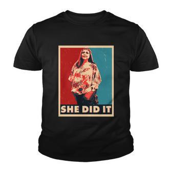 Carole Baskin Election Poster She Did It Youth T-shirt - Monsterry AU