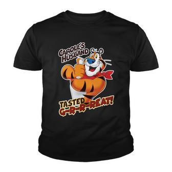 Caroles Husband Tasted Grrreat Youth T-shirt - Monsterry CA