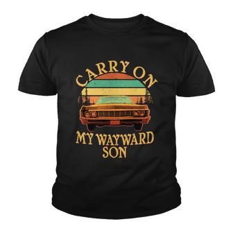 Carry On My Wayward Son Tshirt Youth T-shirt - Monsterry AU