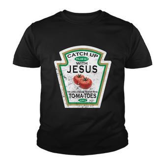 Catch Up With Jesus Vintage Youth T-shirt - Thegiftio UK