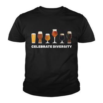 Celebrate Diversity Beer Funny Tshirt Youth T-shirt - Monsterry UK