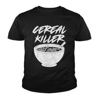 Cereal Killer Funny Halloween Distressed V2 Youth T-shirt - Thegiftio UK